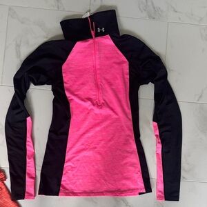 Under Armour Women's Pink and Black Sport Top